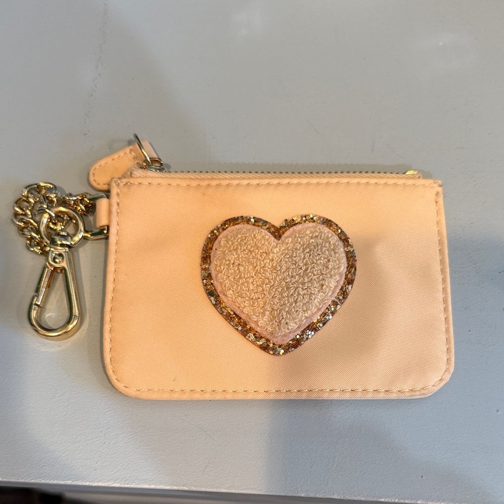Stoney Clover Lane Pink Heart Key & Card Holder